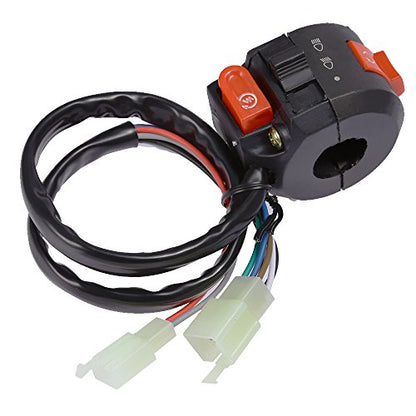 Anxingo Left Handlebar Start ATV Kill Light Starter Switch Fit for 50cc 70cc 90cc 110cc 125cc Chinese Taotao Sunl Roketa