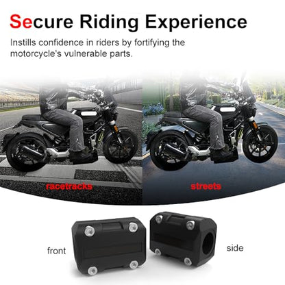 Xitomer Universal Motorcycle Crash Bar Sliders 22/25/28mm Frame Protector - color: unpainted
