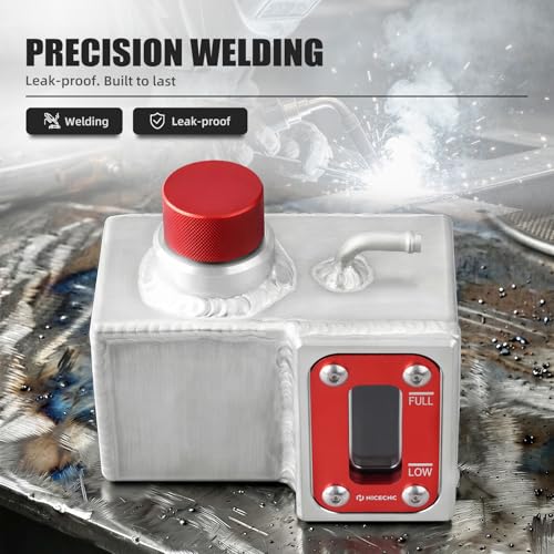 NICECNC Cooling Reservoir Expansion Tank Aluminum, Red - color: Red