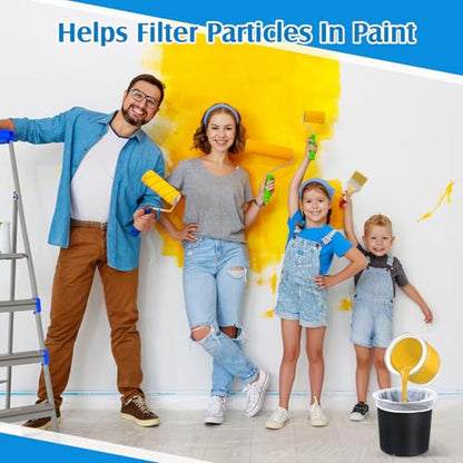Patelai 100 Pcs 1 Gallon Paint Strainer Bags with Fine Mesh Elastic Top - size: 1 Gallon