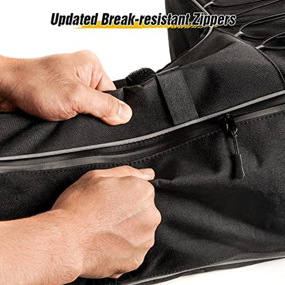 Morjor 55L ATV Storage Bags with Extra Waterproof Cover, Upgraded Zippers