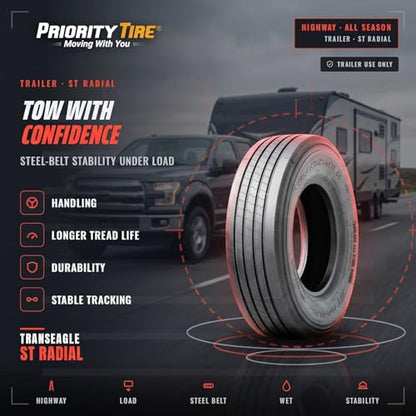 4 x Transeagle ST ST225/75R15 All Season F (12 Ply) All Steel Tires