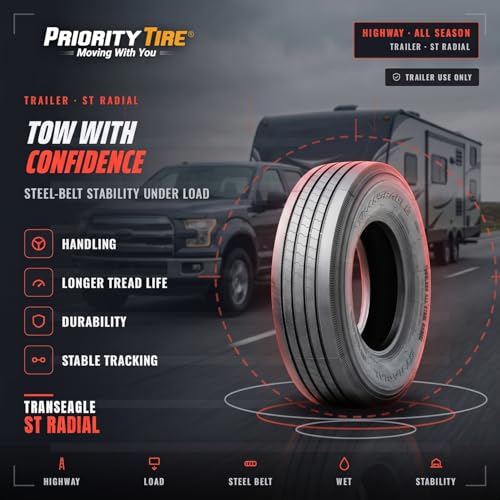 4 x Transeagle ST ST225/75R15 All Season F (12 Ply) All Steel Tires
