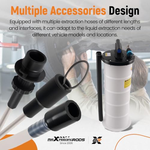 maXpeedingrods 6.5L Pneumatic/Manual Fluid Extractor, Oil Extractor Pump - size: 6.5L,Pneumatic/Manual