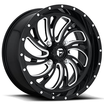 Fuel UTV D641 20X7 4X156 GL-BLK-MIL 13MM - D6412070A544 - color: GLOSS BLACK MILLED, size: 20X7,4X156,13mm