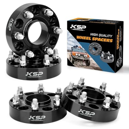 KSP 6x5.5 Wheel Spacers for Ram 1500 2019-2026, 1.5inch 6x139.7 Hubcentric Tire Spacer with 77.8mm Hub Bore M14x1.5 Lug Studs Fit Jeep Grand Wagoneer 2021-2026, 4pcs Forged Spacer for 6-Lug Truck - size: 1.5inch-6 lug-M14x1.5