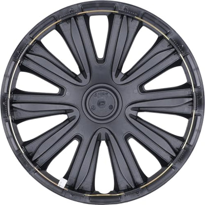 15 Inch Universal Hubcaps, Set of 4 R15 ABS Wheel Rim Cover - color: 5083-White & Red-15