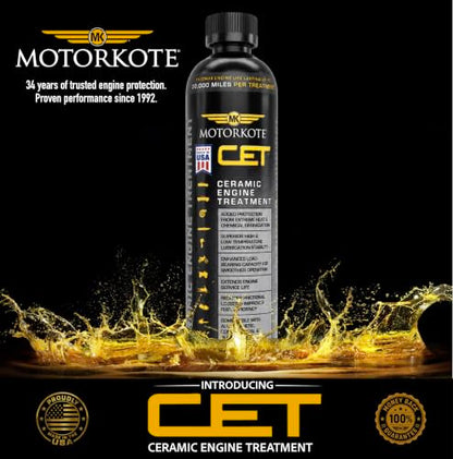 MotorKote Ceramic Engine Treatment Oil Additive for Engine Protection | 12 oz