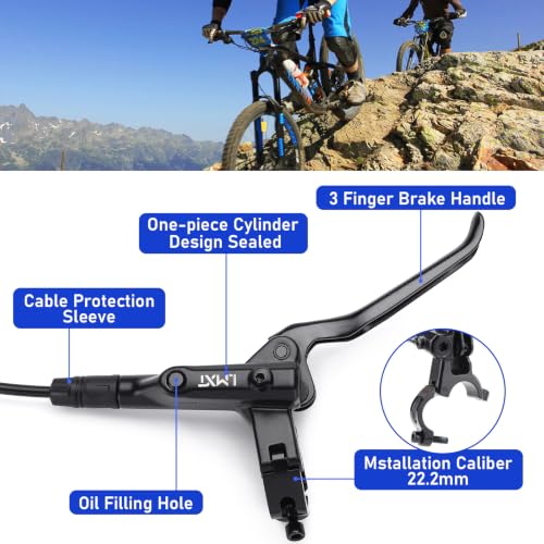 TOBWOLF Right Rear Hydraulic Disc Brake Kit with 160MM Rotor - color: 150cm Right Rear Hydraulic Brakes - Dual Piston