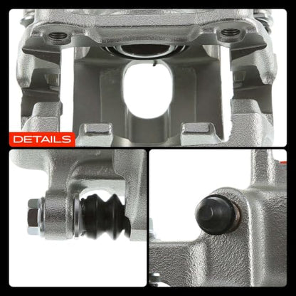 A-Premium Rear Left Driver Disc Brake Caliper with Bracket - style: Rear Driver Side