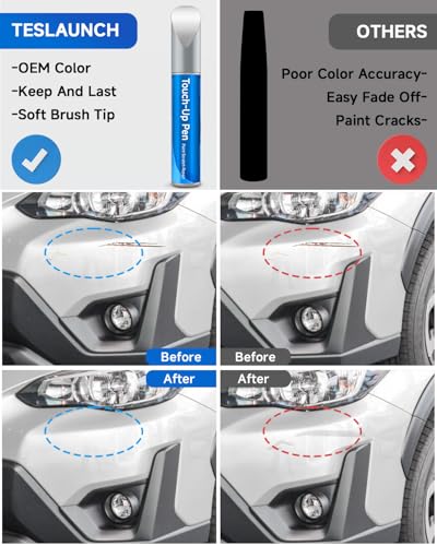 K1X Crystal White Pearl Tricoat Compatible with Subaru Exact Match Touch Up Paint Car Scratch Repair - color: Crystal White Pearl Tricoat(K1X) compatible with Ascent-models/BRZ/Crosstrek/Forester-models/Impreza/Legacy-models/Outback/WRX/XV-Crosstrek