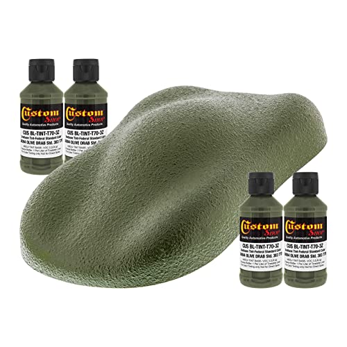 Custom Coat 3 Ounce, Olive Drab, Bedliner Tint Concentrate, 4 Pack - color: Olive Drab, size: 3-Ounce (Pack of 4)