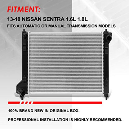 Auto Dynasty 13365 Radiator for 2013-2018 Sentra 1.6L 1.8L
