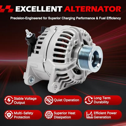Alternator 13985 New 136A 12V for Ram 1500/2500 2003-2006 5.7L V8 - size: 13985