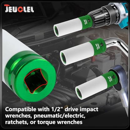 22mm 1/2"Drive Wheel Protector Impact Socket, Lug Nut Impact Socket - size: 22MM