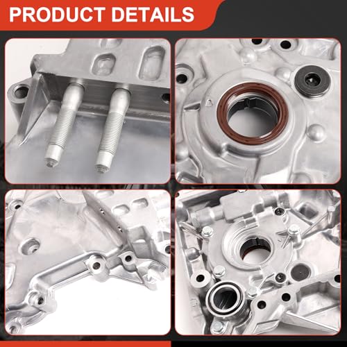 Oil Pump Timing Chain Cover for Hyundai Tucson 2014-2021 2.0L Kia Soul 2.0L 2012-2019, Kia Forte 2.0L 2014-2018,Kia Forte5 2.0L 2014-2018,Elantra 1.8L 2012-2013 Replaces 21350-2E030 - size: YB-003
