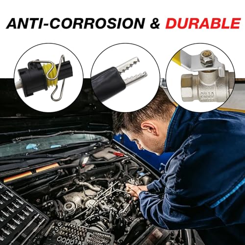6000PSI Fuel Pressure Test Kit Hpop Test Gauge Kit Fuel Pressure Testers Compatible with Ford 1994-2007 F250 F350 Powerstroke 6.0L & 7.3L Diesel Engines