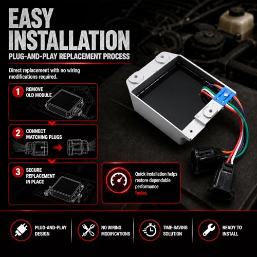 JA&MIU LX203 Ignition Control Module Compatible with 1976 - 1989 Ford Cars