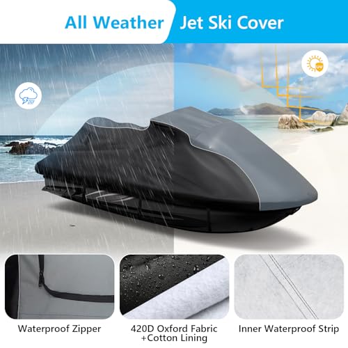 Jet Ski Cover for Yamaha FX Cruiser/FX HO Cruiser 2006-2008 Waterproof - size: For Yamaha FX Cruiser/FX HO Cruiser 2006-2008