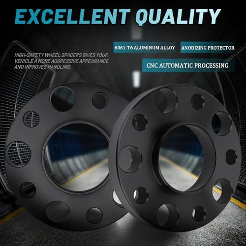 IRONTEK 5x120mm Wheel Spacers Fit for BMW 2011 1 Series M/ 12-13 118i/ 05-12 120i/ 08-13 125i/ 98-99 318i/ 89-10 525i/ 06-10 650i/ 87-92 735i, Forged 20mm Thread Pitch M12x1.5 Hub Bore 72.56mm 4PCS - color: 5x4.75 inch-4PCS