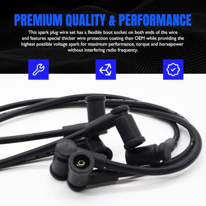 671-6108 Ignition Spark Plug Wires Set of 6 - style: 671-6108