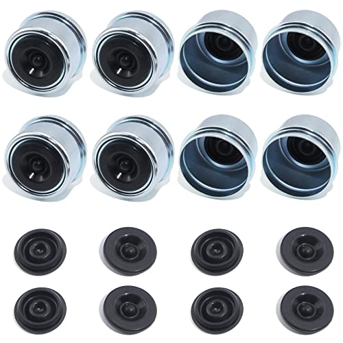 8pcs 1.98'' Trailer Hub Dust Caps for 2000 3500 lb Boat RV Trailer - color: 1.98'' Trailer Hub Caps 8pcs