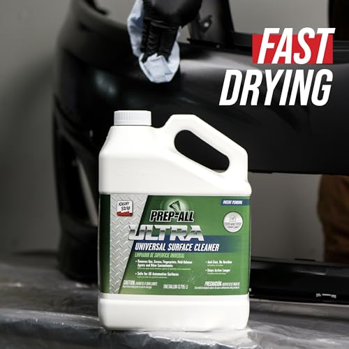 KLEAN-STRIP Prep-All ULTRA Universal Surface Cleaner, Low VOC, Automotive Multi-Surface Cleaner, Wax & Grease Remover, Paint Prep, Non-Flammable, 1 Gallon