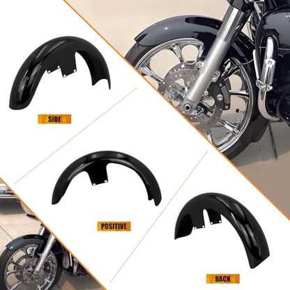 21 inch Front Fender Mudguard Fit For Harley Touring Road King FLHR Electra Glide FLHT Street Glide FLHX 2024-2025 CVO Road Glide 2023.5-2025 Gloss Black - style: Gloss Black 21inch 2024-2025