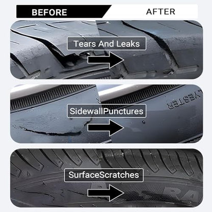 Tire Repair Glue, Tire Repair Nail, Black Rubber Cement Kit, 100ml - color: 100ml
