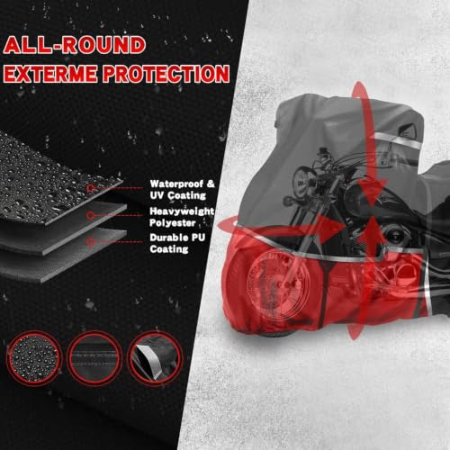 Motorcycle Cover for Kawasaki Vulcan S, 900, Eliminator 450 Without Trunk - size: Kawasaki Vulcan