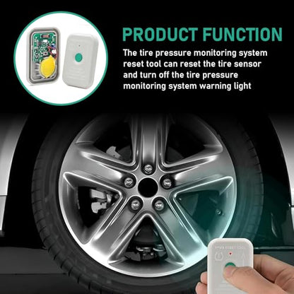 1 PCS Automotive Tire Pressure Resetter, TPMS Reset Sensor Fault Diagnosis Programming Training Tool, OEM Part Number 8C2T-1A203-AB, Compatible with Ford Lincoln and Mazda Series Models (White)