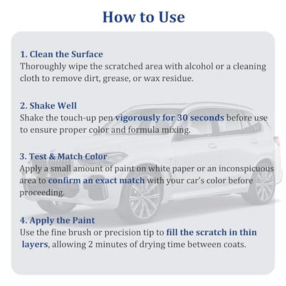 040/9040 Black Touch Up Paint for Mercedes-Benz C/E/GLC/GLE Class - color: 040/9040 (Black )