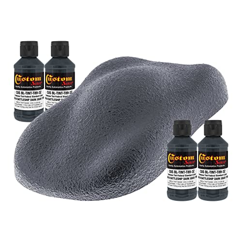 Custom Coat 3 Ounce, Battleship Dark Gray,Bedliner Tint Concentrate, 4 Pack - color: Battleship Dark Gray, size: 3-Ounce (Pack of 4)