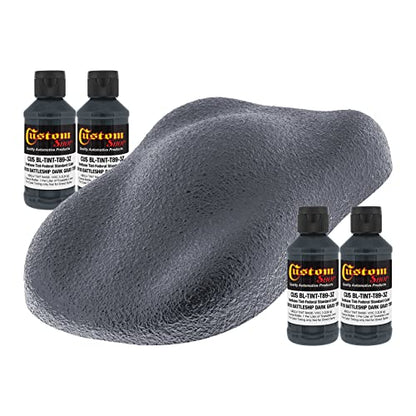 Custom Coat 3 Ounce, Battleship Dark Gray,Bedliner Tint Concentrate, 4 Pack - color: Battleship Dark Gray, size: 3-Ounce (Pack of 4)