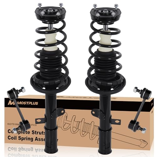 MOSTPLUS 4PCS Rear Struts & Sway Bar Links Kit Compatible for 1998-2002 Chevy GEO Prizm, 1993-2002 Toyota Corolla 171953 171954 K9545 - size: Rear Struts+Sway Bar Links, style: 1993-2002 Corolla