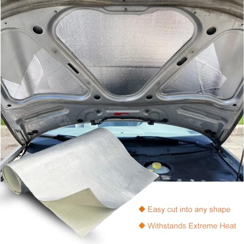 Aluminized exhaust heat shield 24'' X 40'' for wall behind grill 2000 Degrees High Temp Protection Material Thermal Barrier Blanket Mat - size: 24'' X 40''