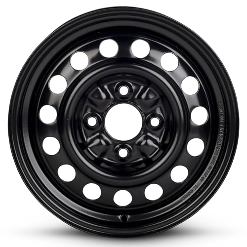 16x6.5 in Steel Wheel Rim 5 Lug 115mm 40mm Offset 70.3mm CB| Powder-Coated Black finish Fits 2005-2009 Chevy Equinox | New OEM Replacement | 22969718 - size: 16x6.5 inch