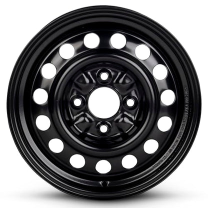 16x6.5 in Steel Wheel Rim 5 Lug 115mm 40mm Offset 70.3mm CB| Powder-Coated Black finish Fits 2005-2009 Chevy Equinox | New OEM Replacement | 22969718 - size: 16x6.5 inch