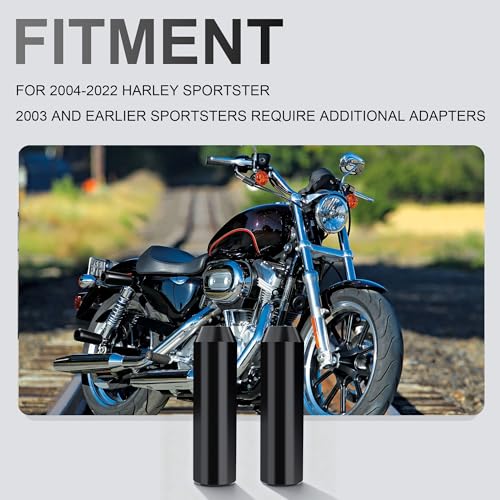 MoKitDora 6" Sportster Upper Shock Mount Guard Frame Sliders Anti Crash Protector for 2004-2022 Harley XL 883 1200 XR1200 Iron Nightster Roadster, Black