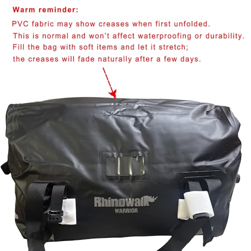 Rhinowalk Waterproof Motorcycle Saddle Bag 40L, MOLLE Rear Seat Tail Bag - size: 40L