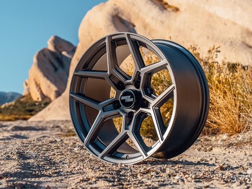 RockTrix RT105 18x9 Off-Road Wheels compatible with Toyota Tundra 2007-2021, Matte Gunmetal 5x150 Rims +12mm Offset for 33-35 Inch Tire Clearance, Fits Sequoia, Land Cruiser, And Fits Lexus LX570 - color: Matte Gunmetal, size: 18x9 +12mm offset