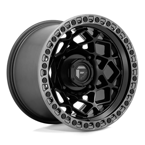 Fuel UTV D783 15X10 4X156 M-BLK GMTL-RING 00MM - D7831500A555 - color: Matte Black w/Gunmetal Ring, size: 15x10