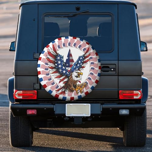 American Eagle Spare Tire Cover Waterproof Sun Protection Fit 15 Inches - color: Eagle, size: 15 inch