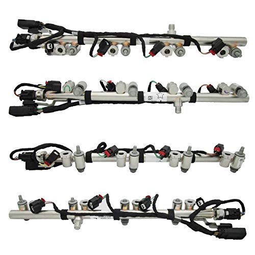 OEM 12687244 Fuel Injection Fuel Rail With Pressure Sensor 12673824 & Harness Left Position 5.3L 6.2L V8 - size: 1 FIR + 1 IH + 1 Rail Press Sensor