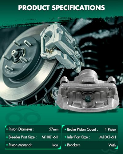 SCITOO Front Left Disc Brake Caliper With Bracket 19B1335 - size: Front Driver[19B1335]