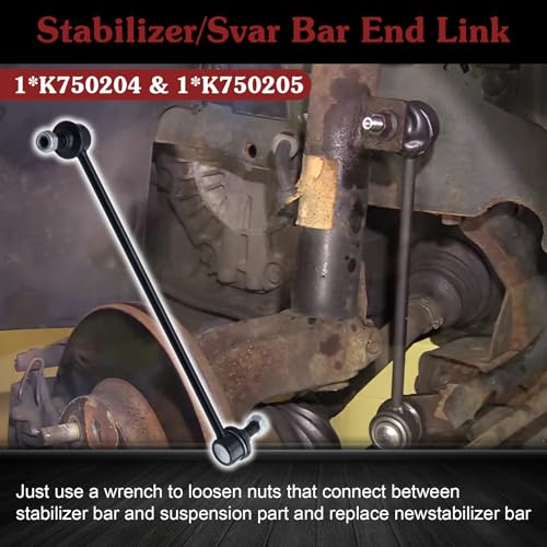 K750204 K750205 Sway Bar Link - Stop Clunking & Reduce Body Roll - color: 1*K750204 1*K750205, size: Sway Bar Link