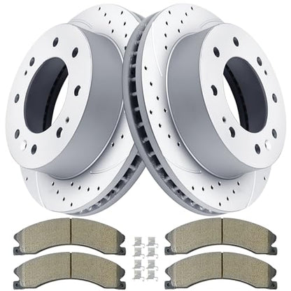 Acinoparts Front Brake Kit for 2011-2019 Chevy Silverado 2500 HD 3500 HD - size: ABK55191