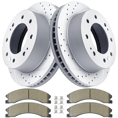 Acinoparts Front Brake Kit for 2011-2019 Chevy Silverado 2500 HD 3500 HD - size: ABK55191