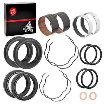 Fork Bushing Dust Oil Seals Kit For Yamaha V-Star 650 950 1100 1300 XVS650 XVS950 XVS1100 XVS1300 MT07 FZ07 XSR 700