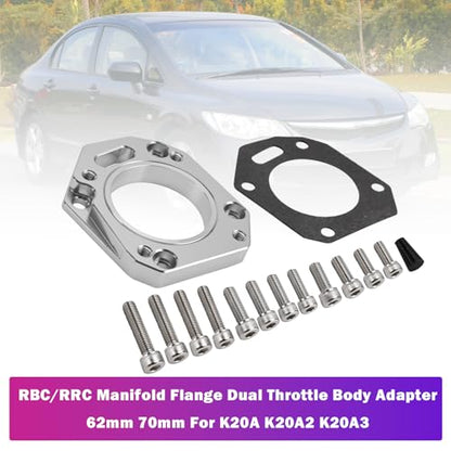 Bruce & Shark Throttle Body Adapter 62mm 70mm for K20A K20A2 K20A3 Z1 Flange